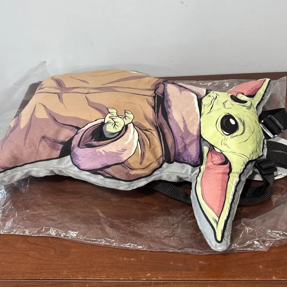 The Child Star Wars Baby Yoda Grogu Mandalorian 3D Plush Backpack Bag Cosplay